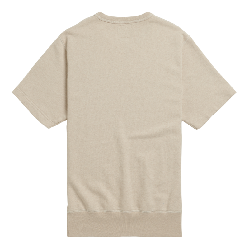 Short sleeve crew neck sweatshirt outlet